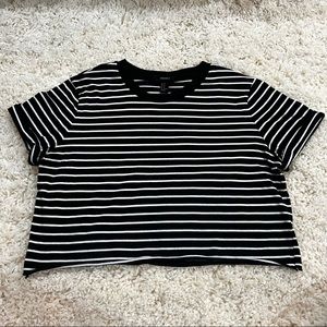 Forever 21 Striped Crop Top
